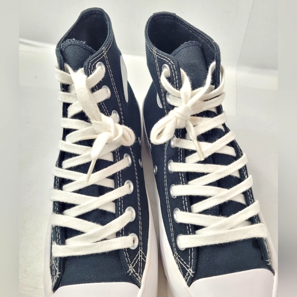 Converse Black and White High-Top Sneakers - Picture 7 of 15